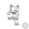 Charms Luminous Firefly Stars Cherry S925 Silver Pendants Beads 3mm DIY Party Christmas Fine Jewelry Making Gifts