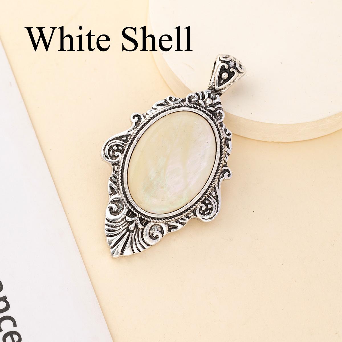 

1 шт. Исцеляющий хрустальный кулон Рейки, винтажные богемные овальные натуральные камни, энергетические самоцветы, подвески для самостоятельного изготовления женских ожерелий, аксессуары для изготовления рождественских украшений 1Pc/55x30mm