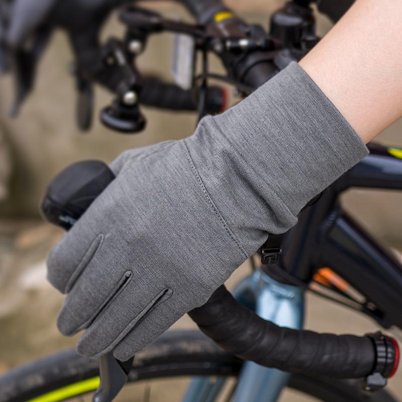 Unisex 100% Merino Wool Gloves Cycling Ski Gloves Lined with Warm and Comfortable Merino Wool Touch Screen Gloves Lightweight