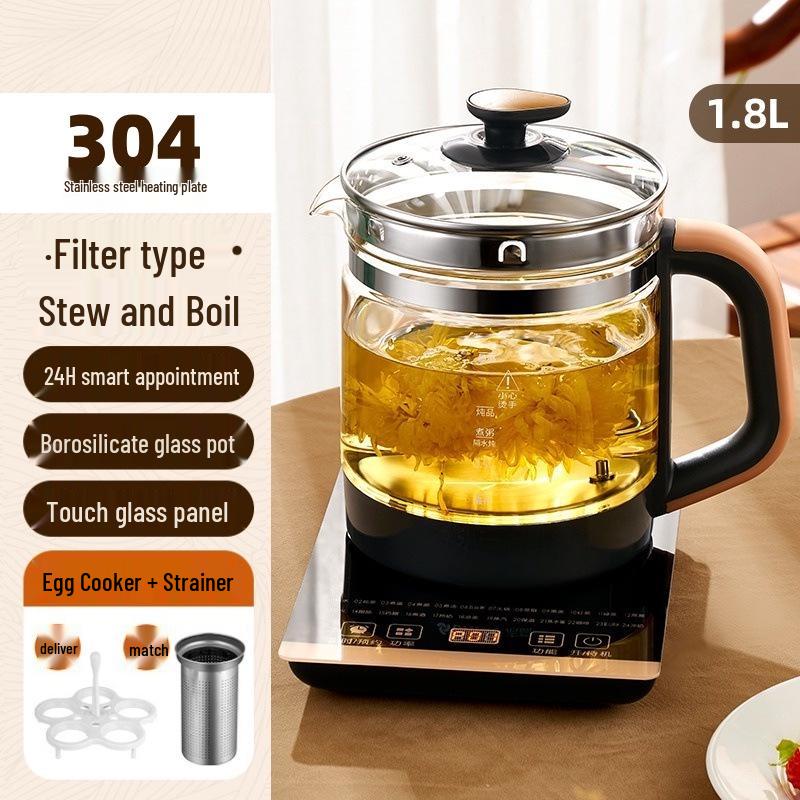 Multi-Functional Electric Glass Kettle: Teapot, Decoction Pot, and Insulation Kettle