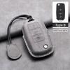 Leather Car Key Case Cover Fob For Volkswagen Vw Polo Golf Passat Tiguan Beetle Caddy T5 Up Eos Skoda Seat Leon Altea Octavia