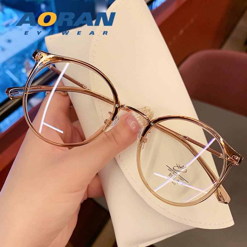 

Оправа для очков круглой формы TR90 в корейском стиле с защитой от синего света