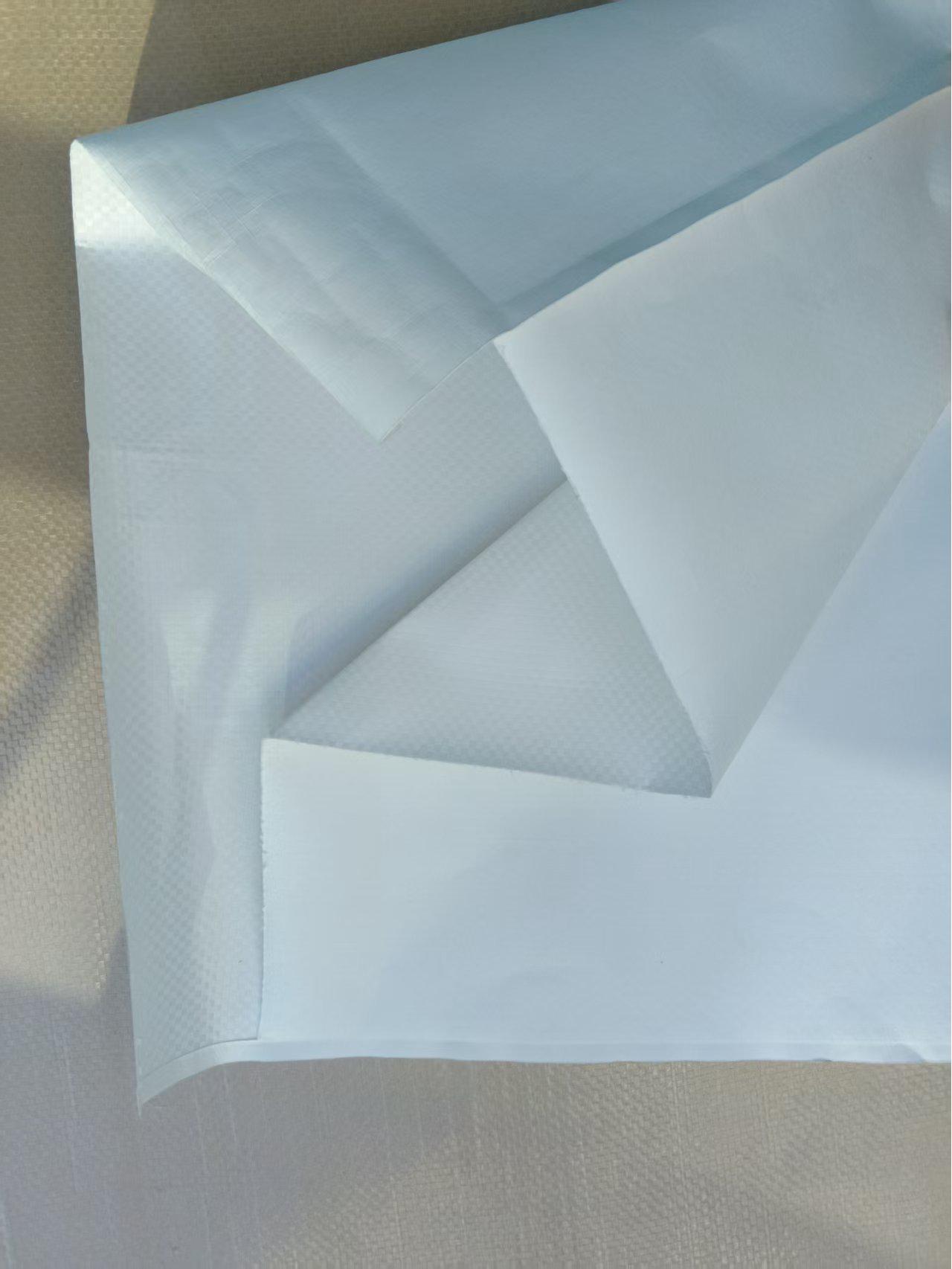 Waterproof White Kraft Paper Woven Bag with Self-Adhesive Seal