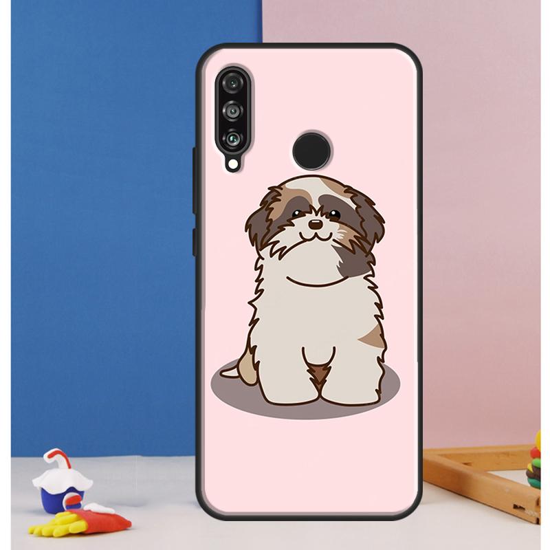 Cartoon Shih Tzu Dog Case For Huawei Nova 12i 11i 8i 7i 12s Y73 Y70 Y90 Y60 Y72 Y61 Y91 9 10 SE P40 Lite P30 Pro