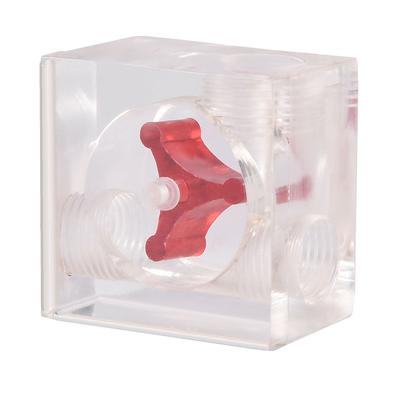 3 Impeller-Durchflussmesser-Anzeige für PC-Wasserkühlungssystem G14-Gewinde Quadrate 3 Wege