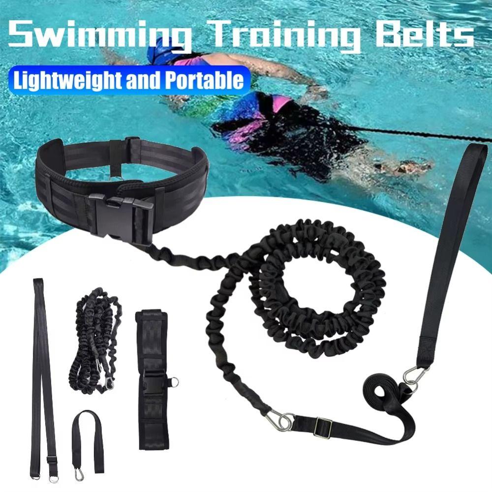 Resistance Bands Swim Resistance Belt Stationary Swimming Pool Swim Trainer  Sports Equipment