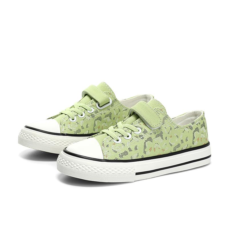 

Детская мода, легкая повседневная спортивная обувь на липучке, вулканизированная обувь, детская обувь, низкие парусиновые туфли, студенческая обувь 36 зелёный