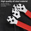 Bike Spoke Wrench Heavy Duty Non-slip Silicone Handle Cycling Road Mountain Bicycle Spoke Spanner Repair Maintenance Tool Bike Accessories