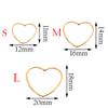 20pcs 3 Size Gold Stainless Steel Charm Pendant Open Bezels Hollow Pressed Resin Frame Mold Bezel DIY Jewelry Making Accessories
