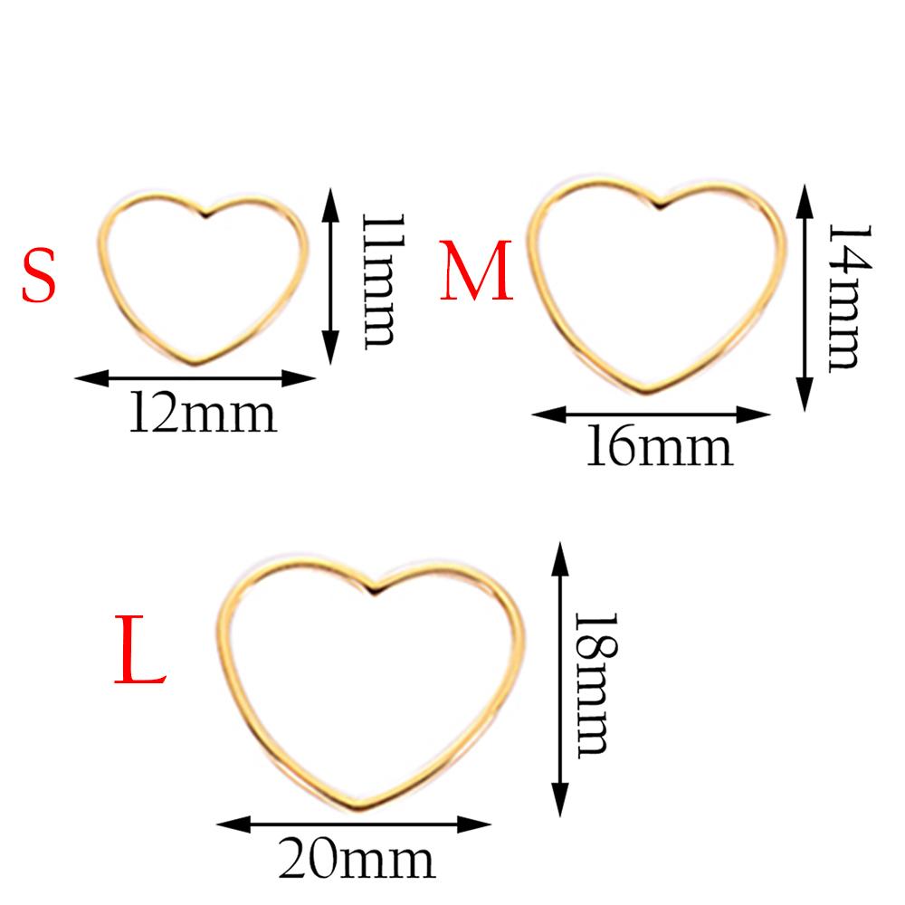 20pcs 3 Size Gold Stainless Steel Charm Pendant Open Bezels Hollow Pressed Resin Frame Mold Bezel DIY Jewelry Making Accessories