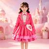 2026 New Hot Descendants Red Kids Dress Set Halloween Stage Performance Costume