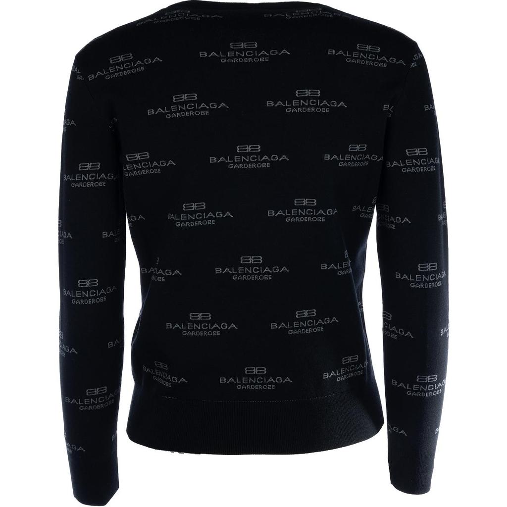 Balenciaga Logo Intarsia Knit Sweater 812576T1724-1269