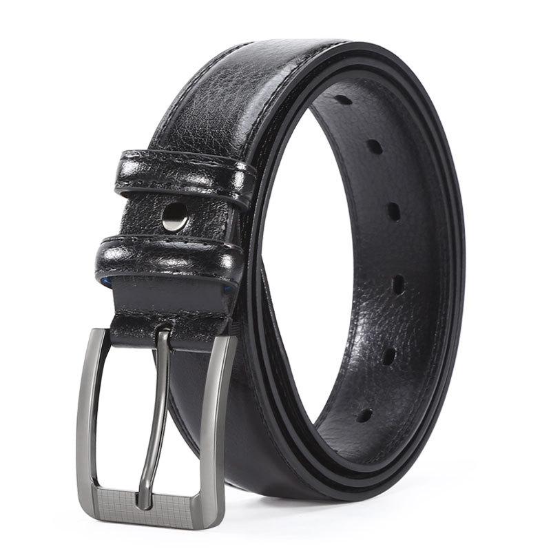 Pin Buckle Retro Belt Men'S Pu Wallet Buckle Belt Casual Men'S Business Belt