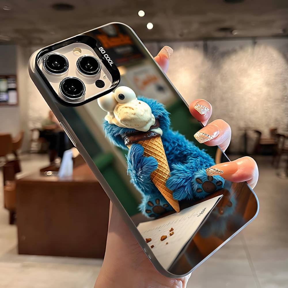 C-Cookies Monster Phone Case For IPhone 17 16 15 14 13 12 11 Pro Max Plus X XR XS Max Shockproof Bumper Cover