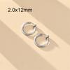 1 Pair Round Spring Ear Clip Earrings For Men/Women Stainless Steel Non-Pierced Painless Fake Earrings Classic Popular Jewelry