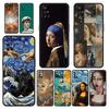 Mona Lisa Van Gogh Olieverf Kunst Telefoonhoesje Voor OnePlus 10 9 Pro 9T 10R 9R 9RT 8T 8 7 6T 7T Nord 2T CE 2 5G N200 N10 N100 Zwart Hoesje
