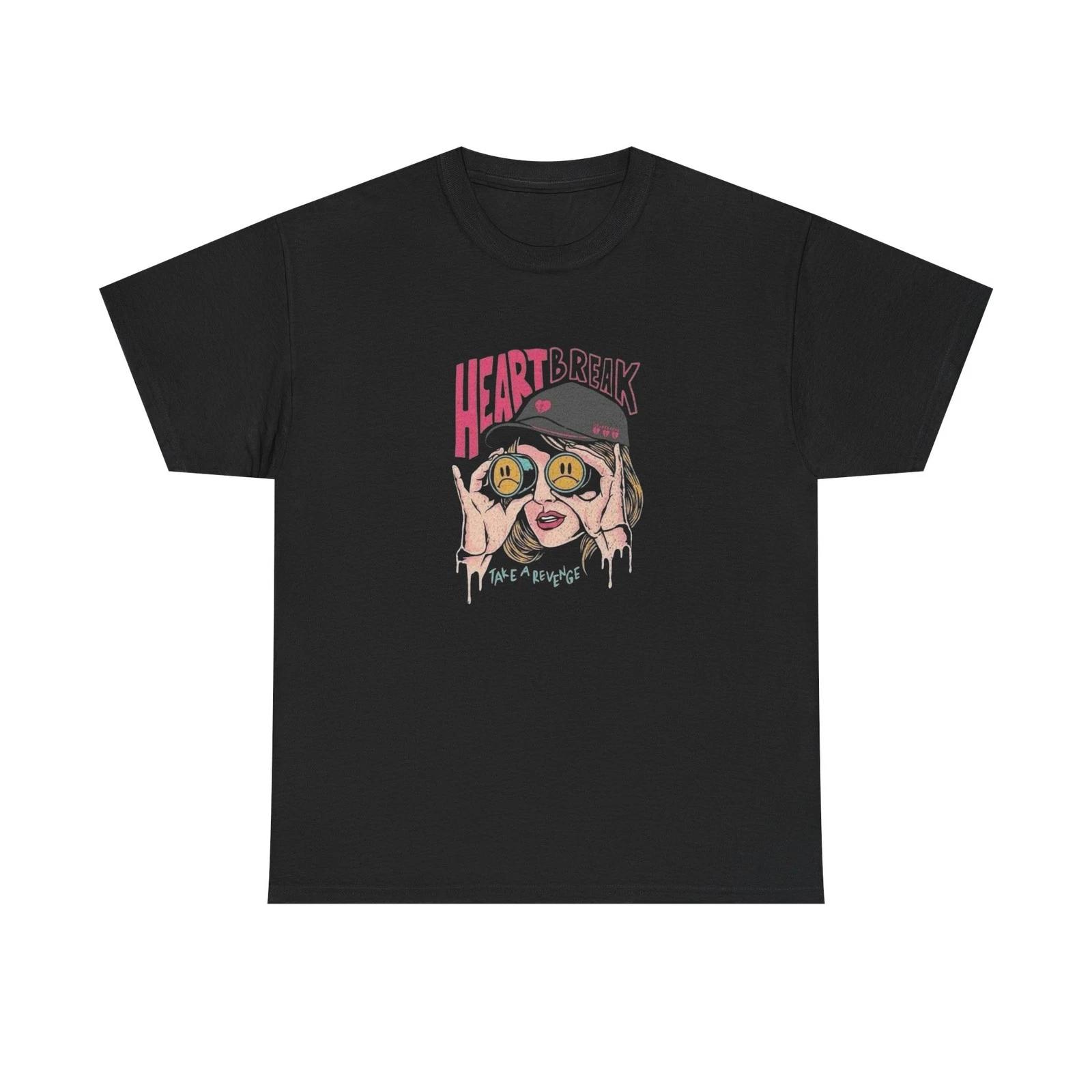 

Heartbreak Take A Revenge Graphic T-Shirt Comfy Cotton Tee Brand NEW M
