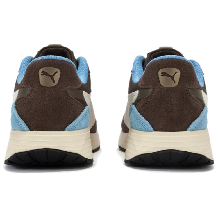 PUMA Unisex Runtamed WIND MIX Low Top Casual Shoes Brown 406019-07