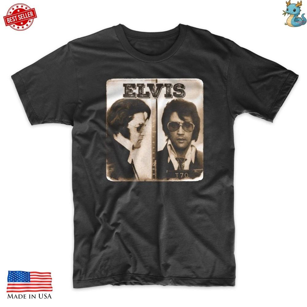 

Vintage Rock Inspired T Shirt Elvis Tribute Graphic Tee Retro Music Style Unisex T-Shirt XXXXL
