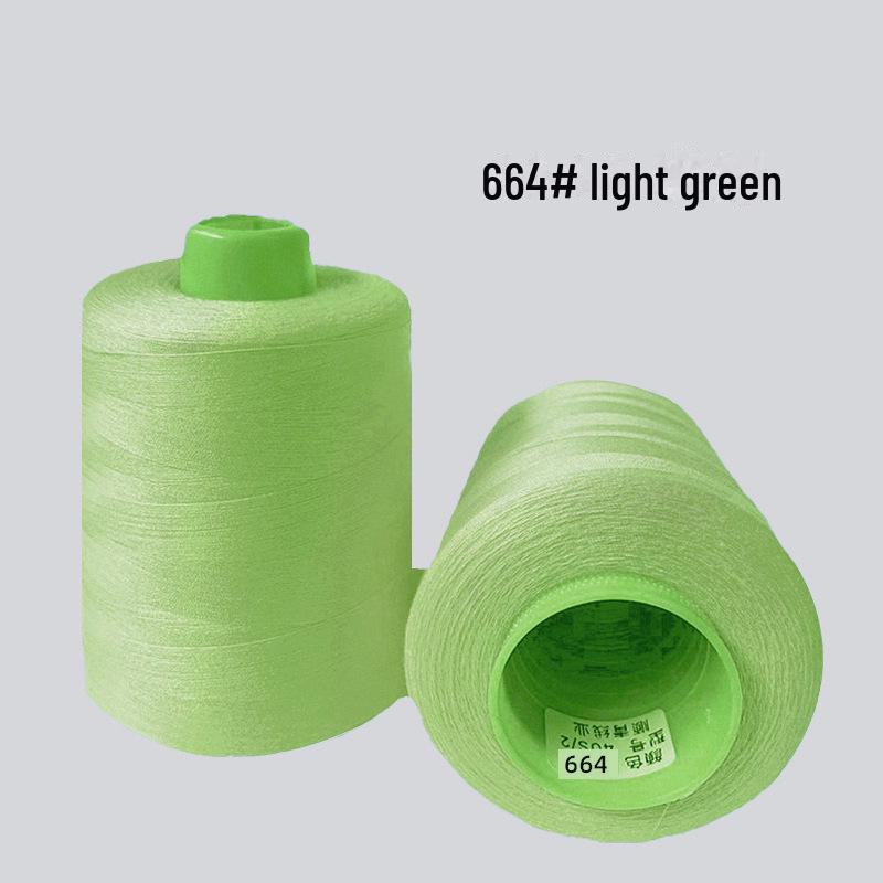 High-Speed 8000-Yard Black & White Sewing Thread - 402 Flat Pagoda Thread for Clothing