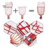 Fruit Picker Pole Telescopic Spliceable Rod with Basket Metal Extendable Picking Pole Garden Tool for Harvesting Apples Oranges Avocados from High