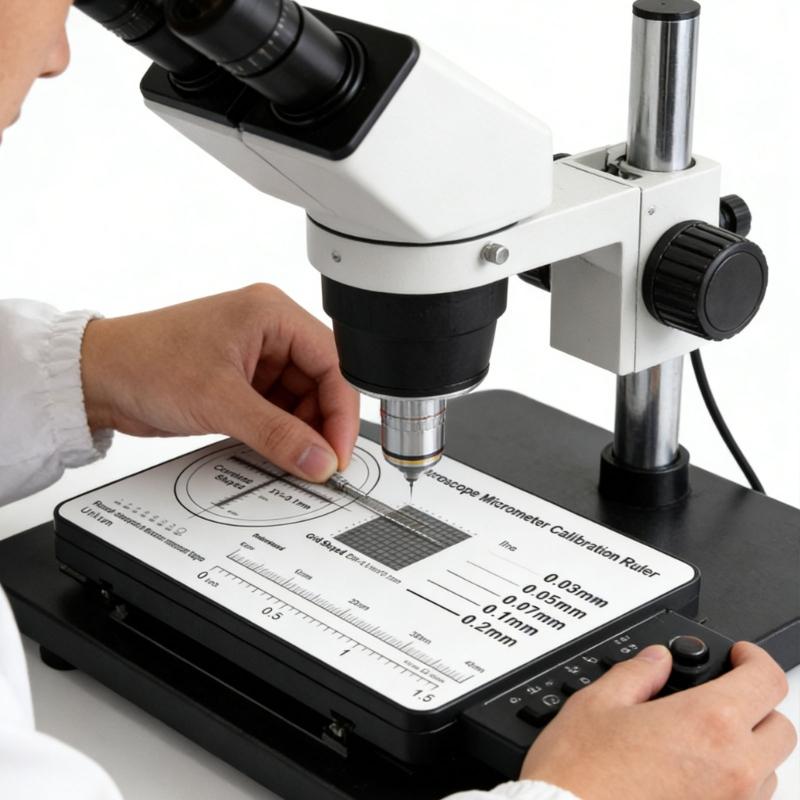 Micrometer Scale with 0.1mm Increment for Clear Viewing Under Microscope Micrometer for Researcher