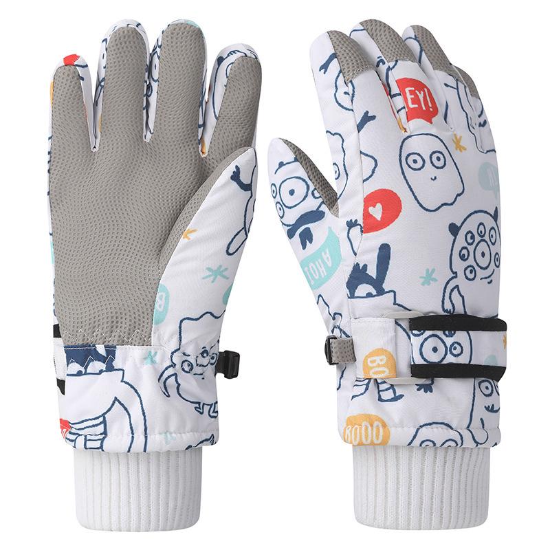 Winter Ski Gloves: Warm, Fleece-Lined, Windproof & Waterproof for Kids, Women, and Men - Perfect for Cycling