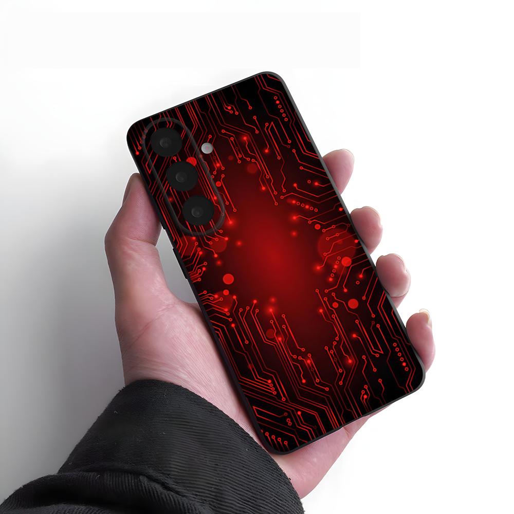 Creative Circuit Board Phone Case For Samsung S26 S25 Plus S20 S20 Plus S22 Ultra S23 FE S21 Plus S21 Ultra Soft Cover
