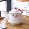 Lygil Heat-Resistant Ceramic Teapot with Stainless Steel Filter