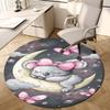 1PC Koala Moon Non-Slip Floor Round carpet, Office, family, bedroom, Large Area Rug Indoor Rugs, Vibrant Colors-Z0495