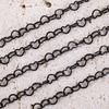 1Meter Punk Black Color Stainless Steel Love Heart Link Chains for Party Jewelry Making DIY Bracelet Choker Necklace Components