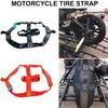 Motorcycle Wheel Lockdown Straps Stable Polyester Webbing Motorcycle Wheel Holding Straps for Firm Grip During Transport