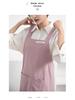 Japanese & Korean Retro Cotton Linen Apron with Logo, Tie-Free Design for Home, Flower Shop, or Painting Use