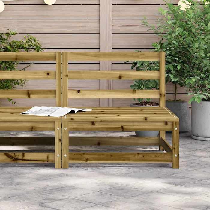 VidaXL Canapé de Jardin sans Accoudoirs, Siège avec Dossier, Meuble de Terrasse Patio Arrière-cour Extérieur, 70x70x67 cm 837920