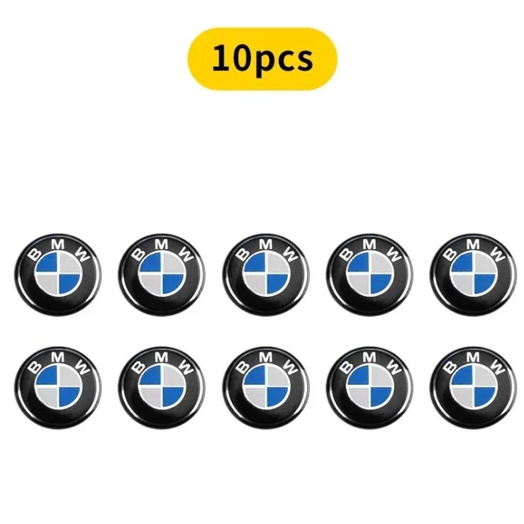 Naklejki z emblematem kluczyka samochodowego 14 mm Logo kluczyka sterowania automatycznego Akcesoria do BMW E34 E46 E39 E38 E90 E60 E36 F30 F30 F10 E92 E38 E91 M3 M5