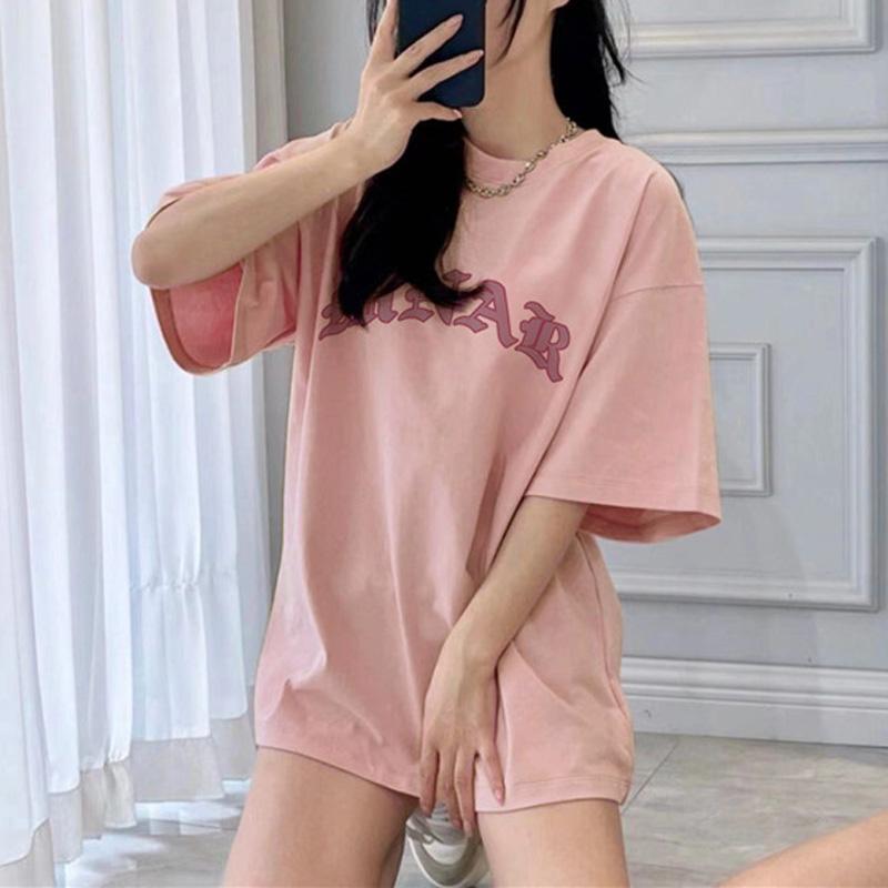 

Футболки больших размеров harajuku для молодых девушек, корейская мода, уличная одежда, футболки y2k, топы, высококачественная футболка из 100% хлопка, летняя женская одежда больших размеров M розовый