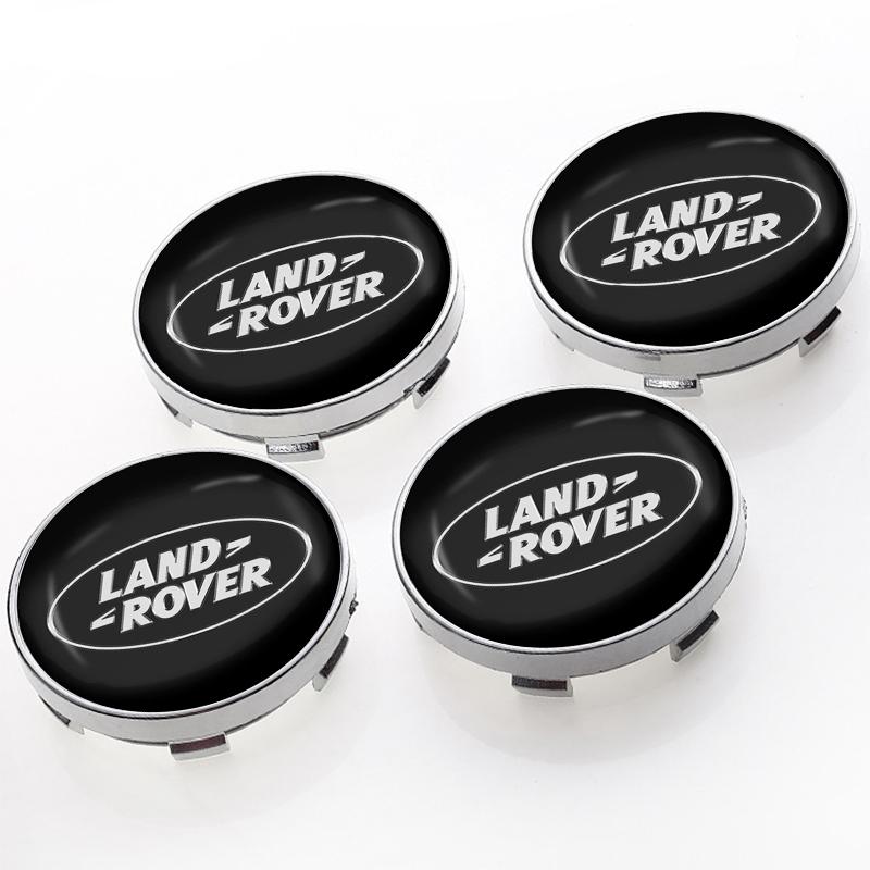 4 Stück 60mm Auto Radmitte Nabenkappe Felge Nabe Staubdichte Abdeckung Emblem für Land Rover Range Rover Defender Freelander Discovery 1 2 3 Evoque Rover