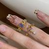 Xiaohongshu Bauhinia Flower Ring: New 2026 Purple Diamond Light Luxury Women's Ring