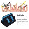 Hand Tool Bag Wide Mouth   Storage Packet with Shoulder Strap for Electrician Carpenters
