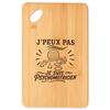 Planche À Découper - PLANETEE - J'peux Pas Minimaliste - Bambou Massif 30×20 Cm - Gravée Au Laser - Plateau Apéro