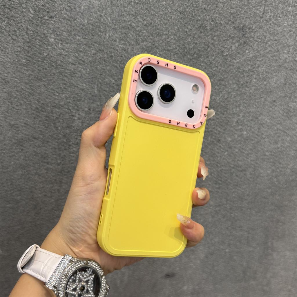 Collision Colour Lens Protector Soft Phone Case For iPhone 17 Pro Max 16 15 14 13 12 11 Pro Max Plus 17 Air Shockproof Cover