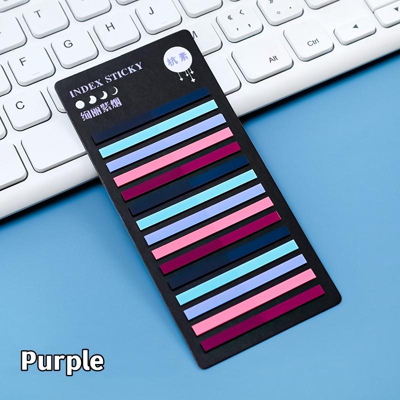 1pcs Fine Index Paste Stickers Set 300 Sheets PET Transparent Memo Pad Book Tag Spot Marker Office School