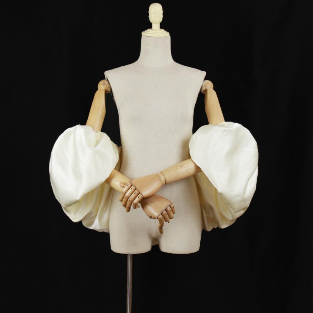 

Ruffles Dress Gloves Shawl 110cm Arm Warmer DIY Hand Sleeves Dress Accessories