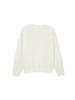 SALAD BAGUNI Flower Mesh Long Sleeve Sweater - Ivory