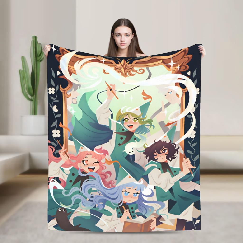 Witch Hat Atelier Blanket Decorative Flannel Bedding Throws For Couch Chair Warm Custom DIY Quality Bedspread Gift Idea