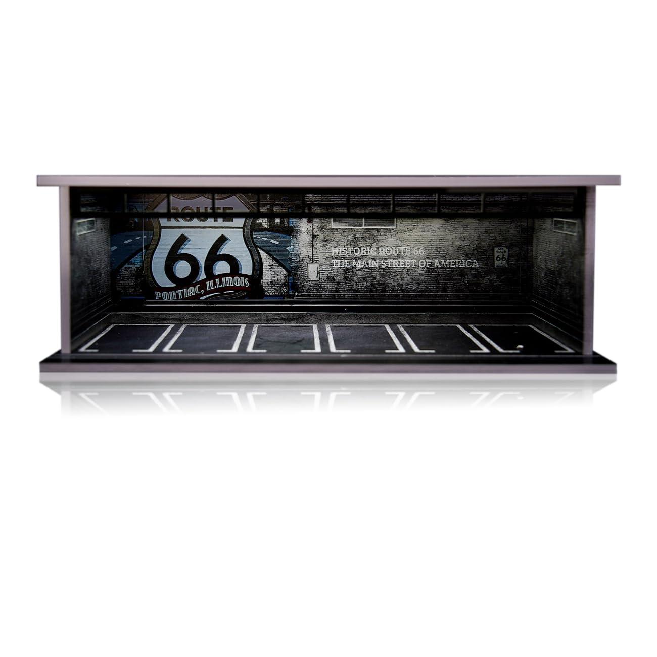 

LAHPAVER Tomica Storage Garage, 1/64 Scale LED Parking Lot, Hot Wheels Display Case, Matchbox, Stackable Dustproof Model Garage (66)