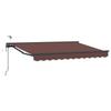 Electric Retractable Awning Brown and Anthracite 2.5 X 2 M