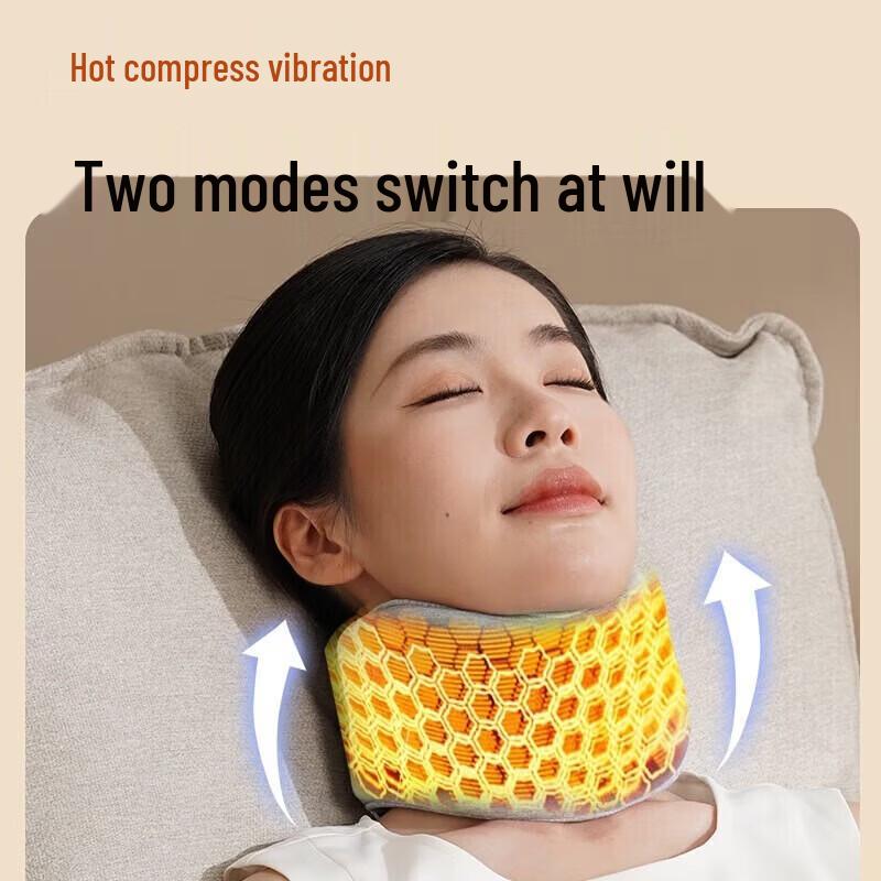 Hezheng Vibrating & Heated Neck Massager with Brace