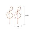 Trendy Music Symbol Earrings For Women Simple Treble Clef Note Earring Fashion Personality Temperament Female Jewelry 1Pair