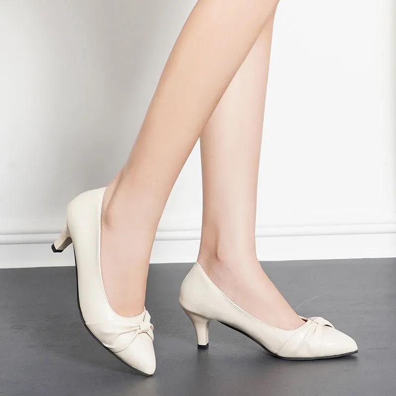 sapatos femininas women cute light weight black spring slip on stiletto heel shoes for sexy party lady comfort pumps ga392